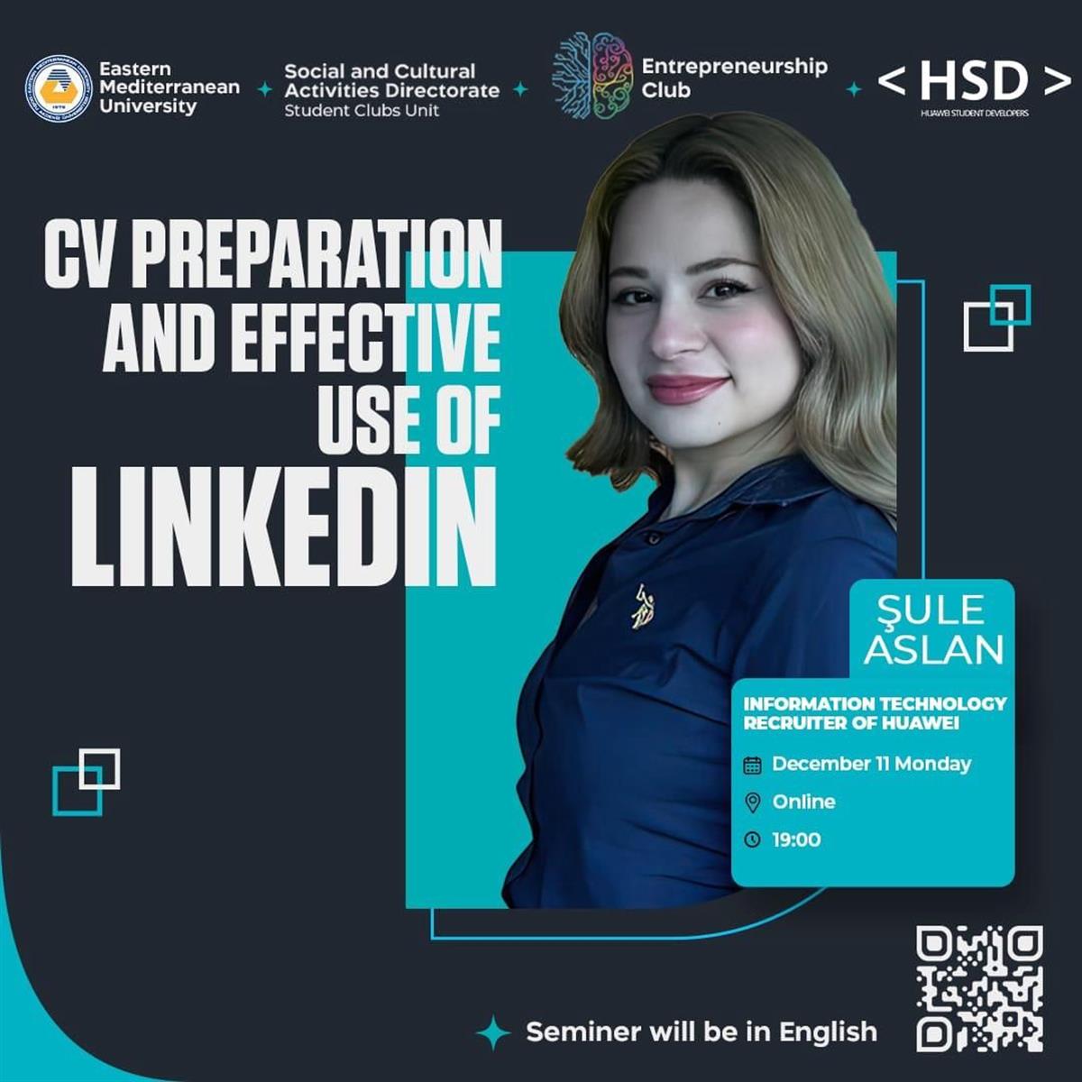 Seminar - “CV Preparation and Effective Use of Linkedin”